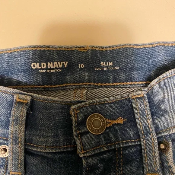 Old Navy Slim 360° Stretch Jeans for Boys Size 10 worn once excellent condition​ - Picture 2 of 5